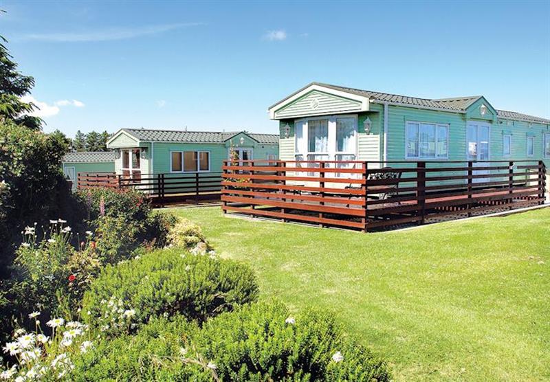 The park setting at Glenluce Holiday Park in Glenluce, Wigtownshire, South West Scotland