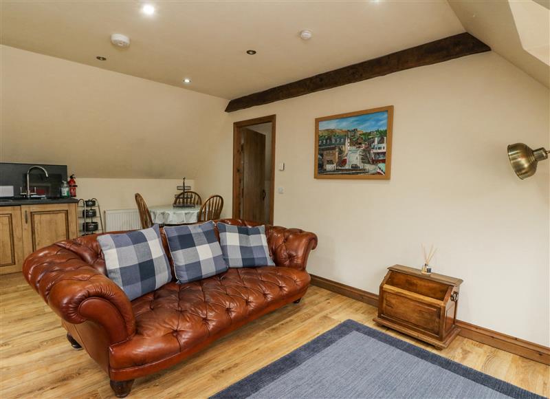 The living area at Glenmhor Apartment, Fort William