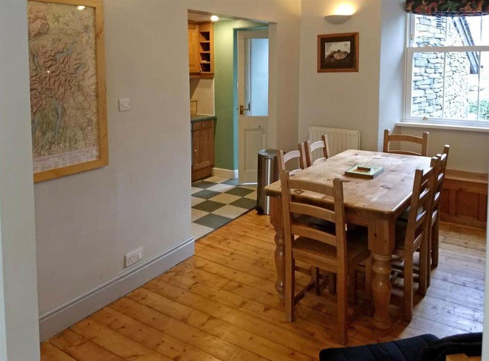 Spacious dining room at Glenmore Cottage in Ambleside, Cumbria