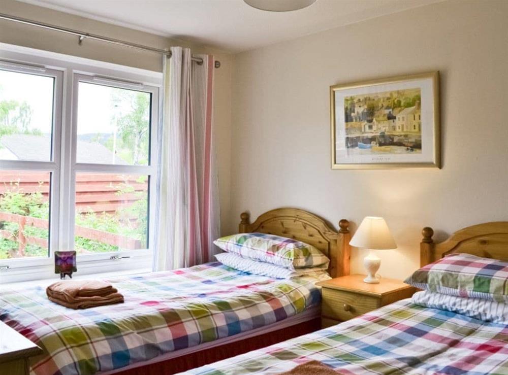 Twin bedroom at Glenrothay in Dalfaber, Aviemore, Inverness-Shire