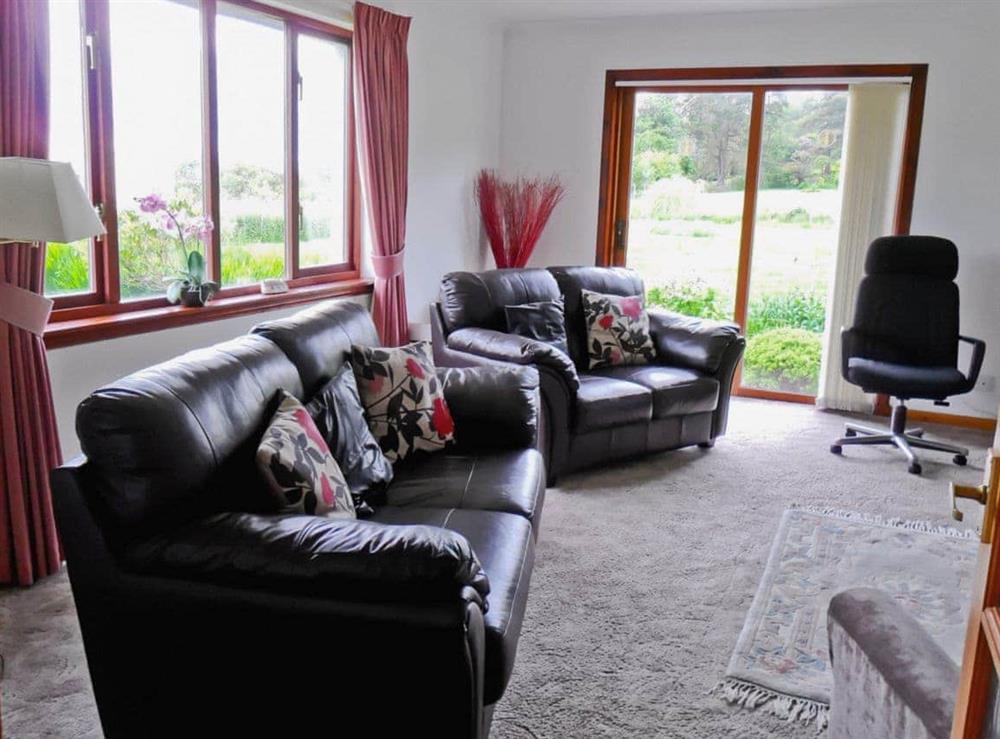 Living room at Glenview in Appin, near Oban, Argyll