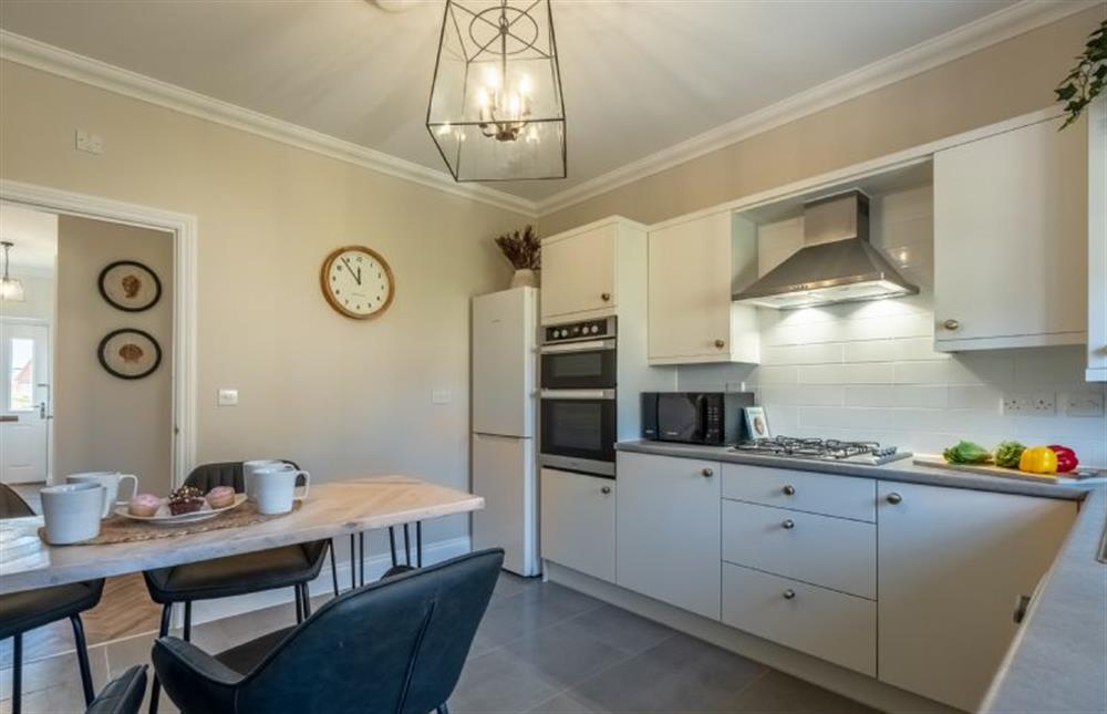 Ground floor: A smart fitted kitchen at Glimpse, Hunstanton