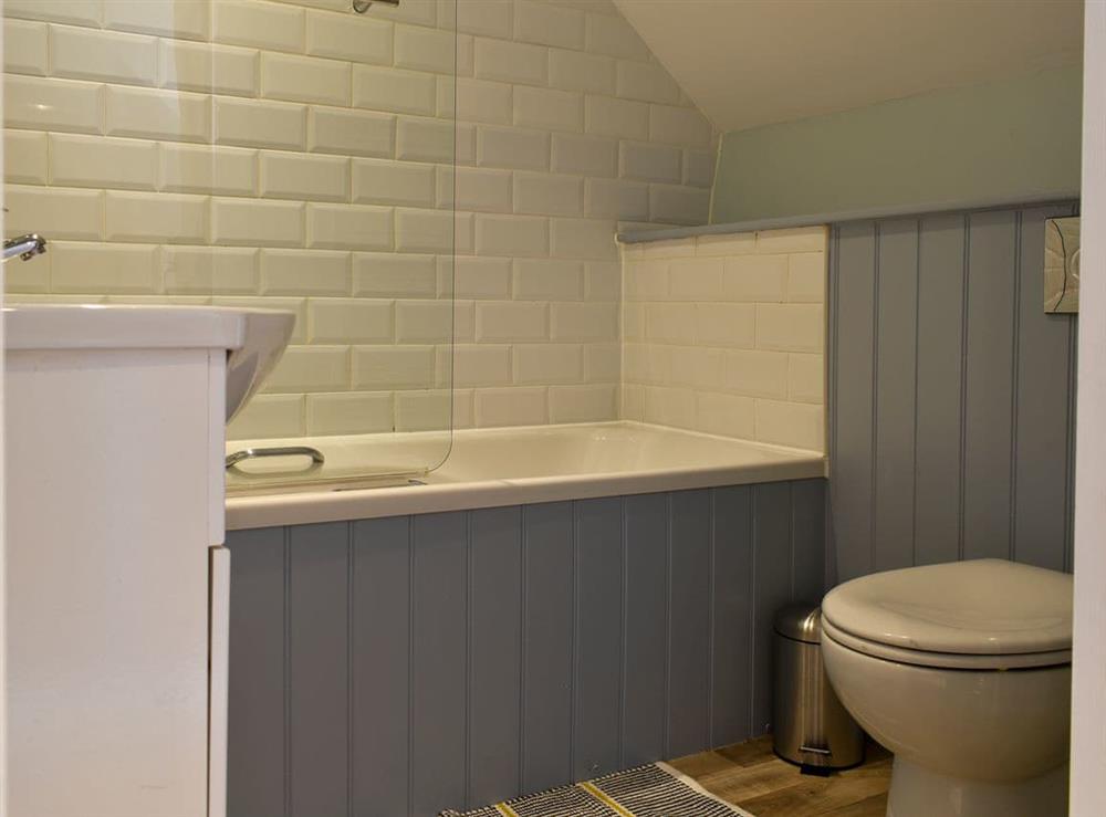 Bathroom at Glimsters Cottage in Kentisbeare, Cullompton, Devon