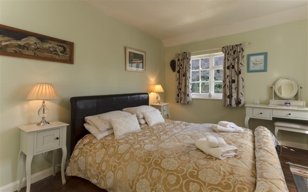 Another view of the main bedroom at Glintings in Polperro