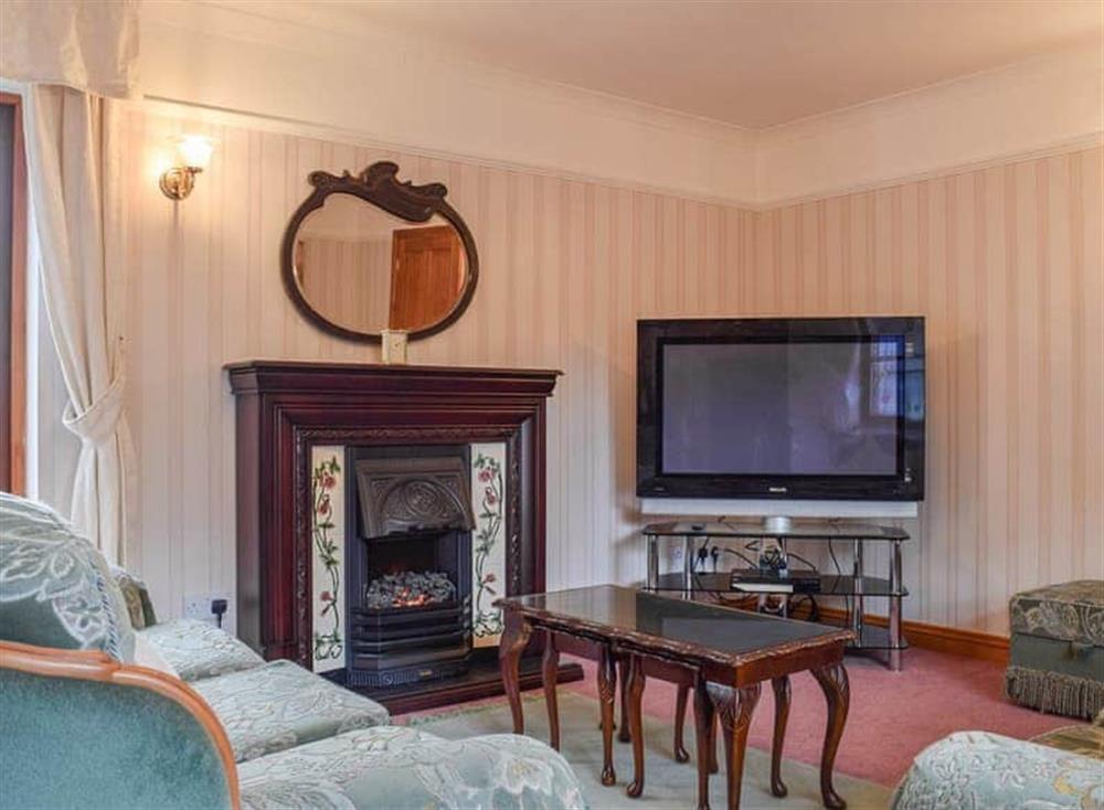 Living room at Glossoms Lodge in Thorpe Arnold, Leicestershire