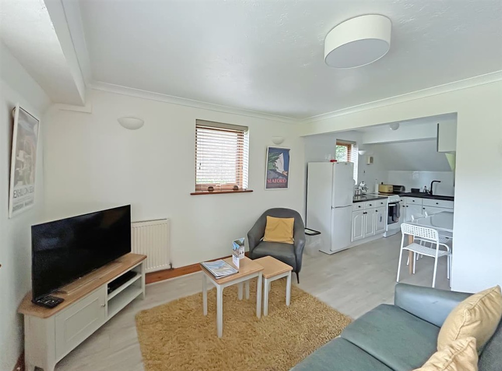 Open plan living space at Cottage 22, 