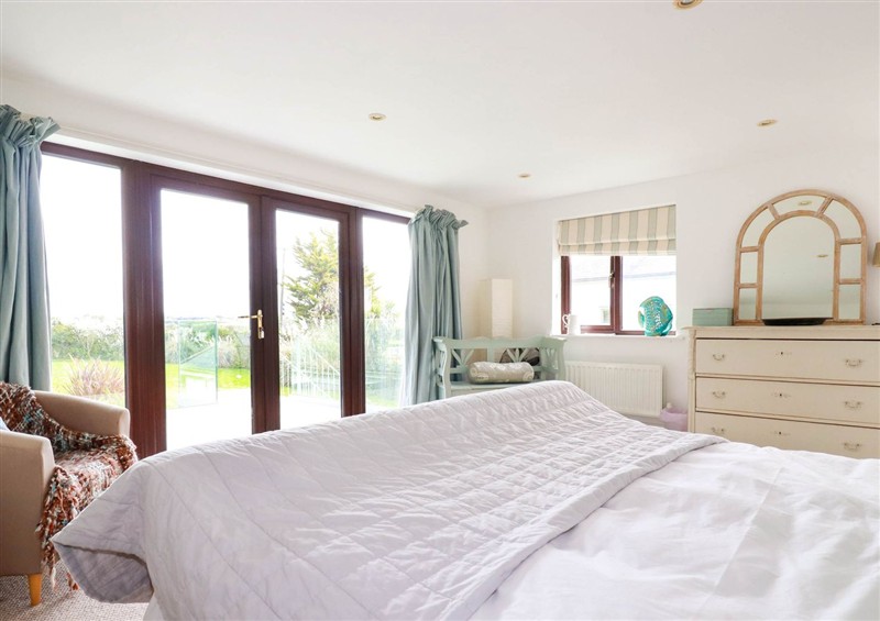 One of the 6 bedrooms at Goatsland, Trebetherick