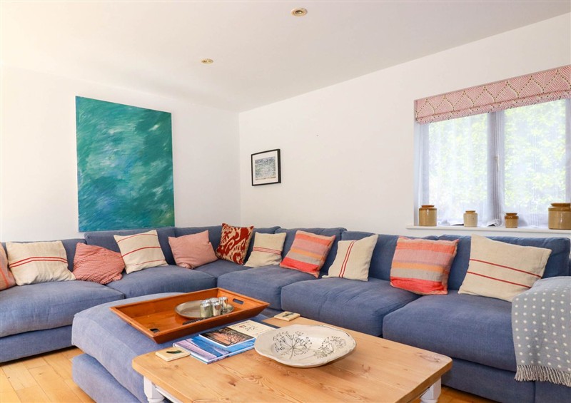 This is the living room at Goatsland, Trebetherick