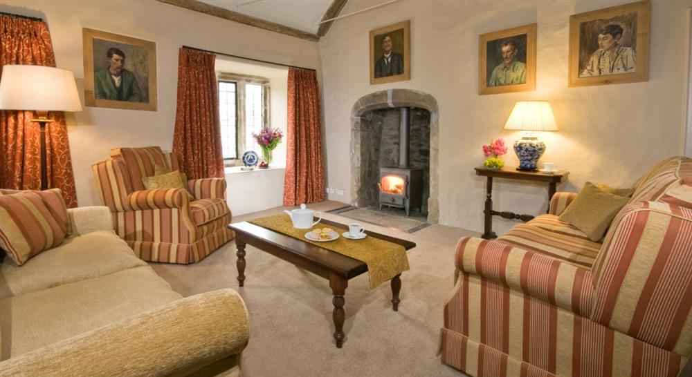 The sitting room at Godolphin House in Helston, Cornwall