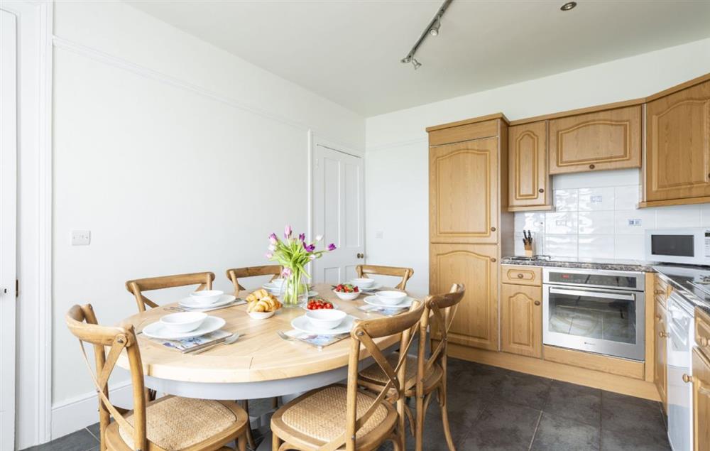 Ground floor: Fully-equipped kitchen with dining area (photo 2) at Godrevy, Lizard Lighthouse, The Lizard, Nr Helston