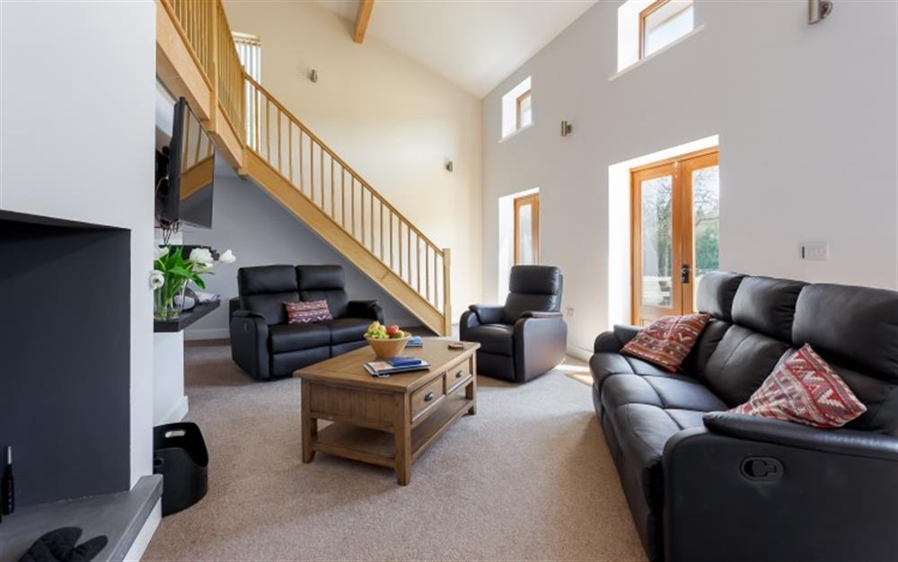 Relax in the living area at Goesmere Barns in Damerham