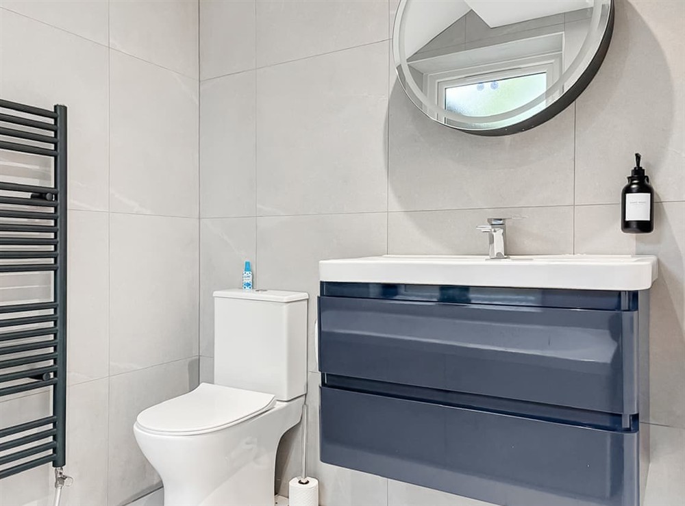 Bathroom at Golden Goose Cottage in Laycock, West Yorkshire