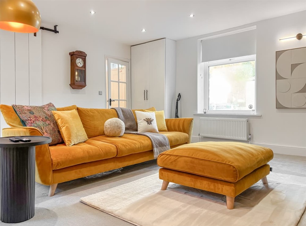 Living area at Golden Goose Cottage in Laycock, West Yorkshire