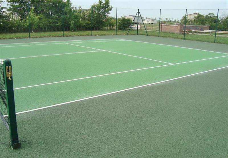 Tennis court at Golden Palm Resort in Chapel St Leonards, Skegness