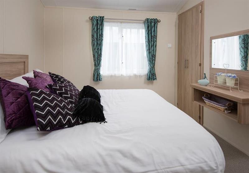 Double bedroom in the Clearwater at Golden Sands Holiday Park in Cresswell beach, Northumberland