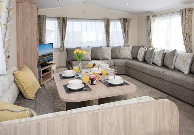 Inside the Rio Premier at Golden Sands Holiday Park in Cresswell beach, Northumberland