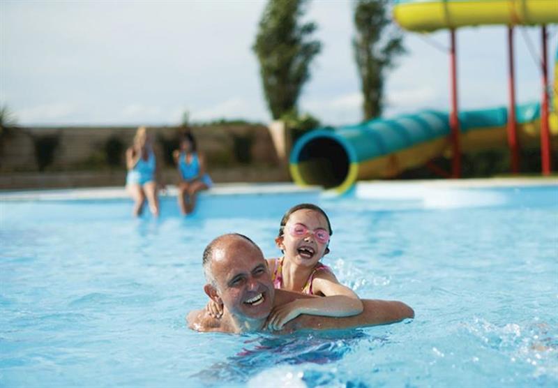 Outdoor heated pool at Golden Sands in Mablethorpe, Lincolnshire