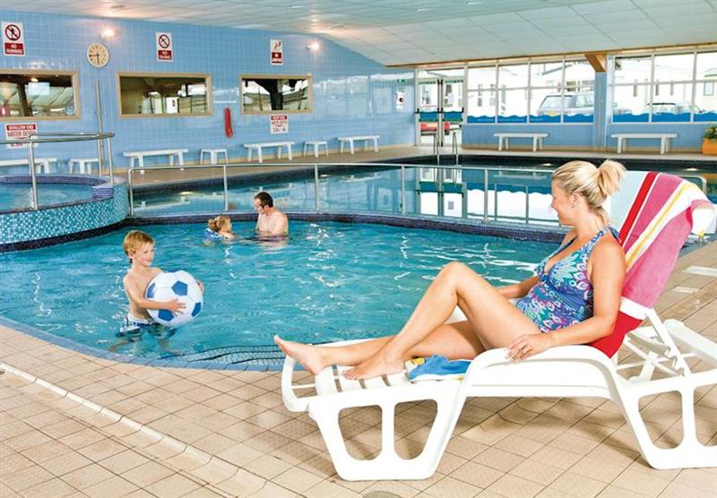 Indoor heated swimming pool at Golden Sands Rhyl in Denbighshire, Wales