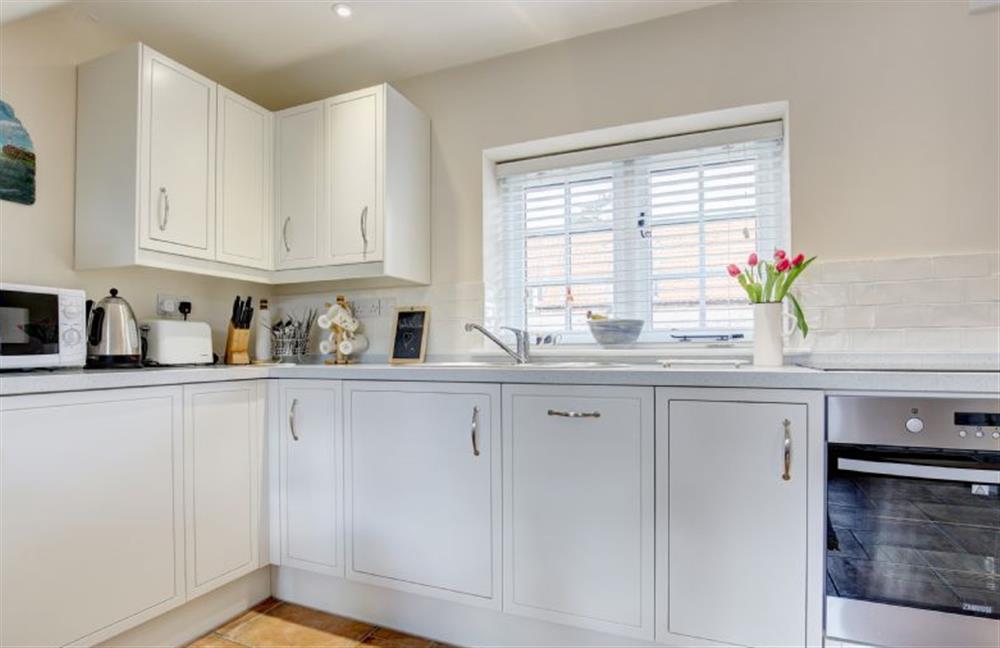 Ground floor: Modern well-equipped kitchen at Goldfinch Cottage, Burnham Norton near Kings Lynn