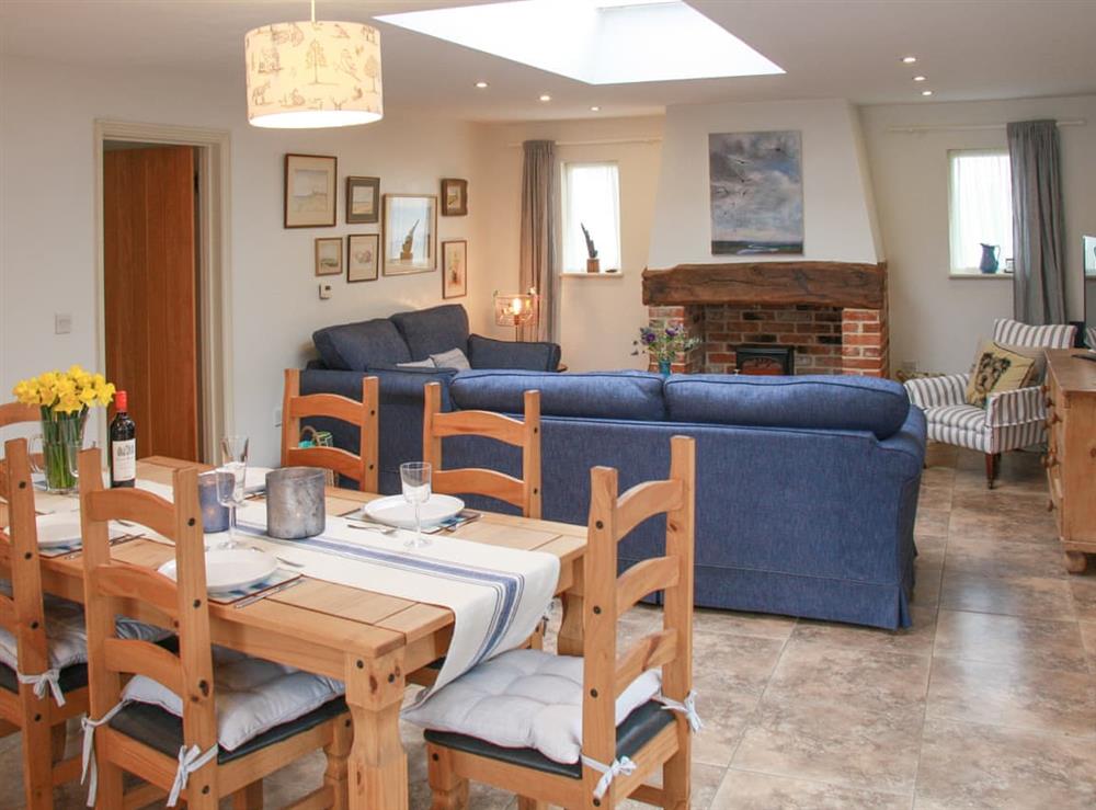 Open plan living space at Goldfinch in Happisburgh, Norfolk