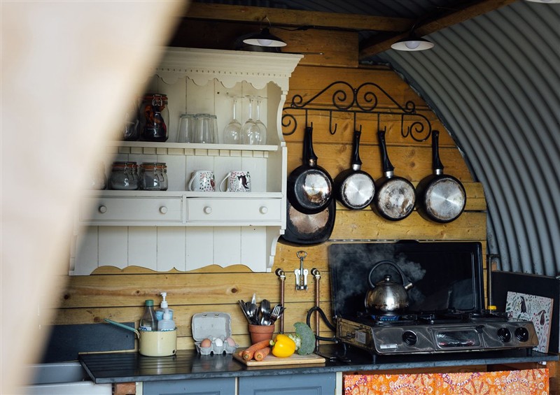 Kitchen at Goldfinch, Panson Mill near Ashwater