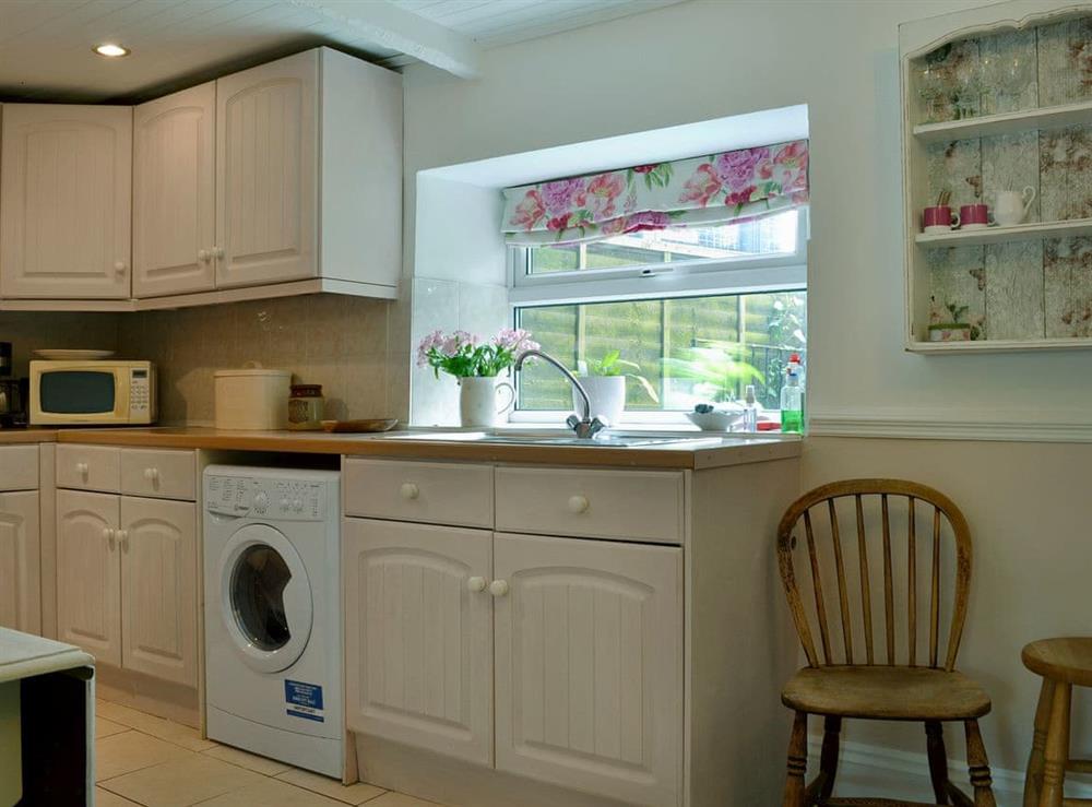 Immaculately presented  kitchen at Golf Cottage  in Chapel-en-le-Frith, near Buxton, Derbyshire