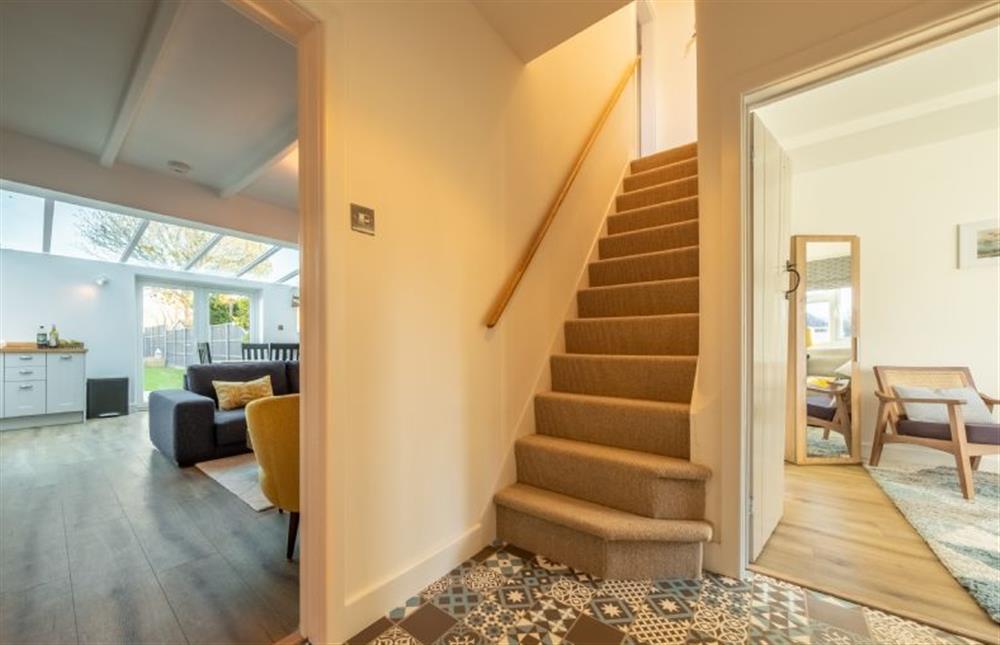 Stairs to the first floor at Golf Cottage, West Runton near Cromer