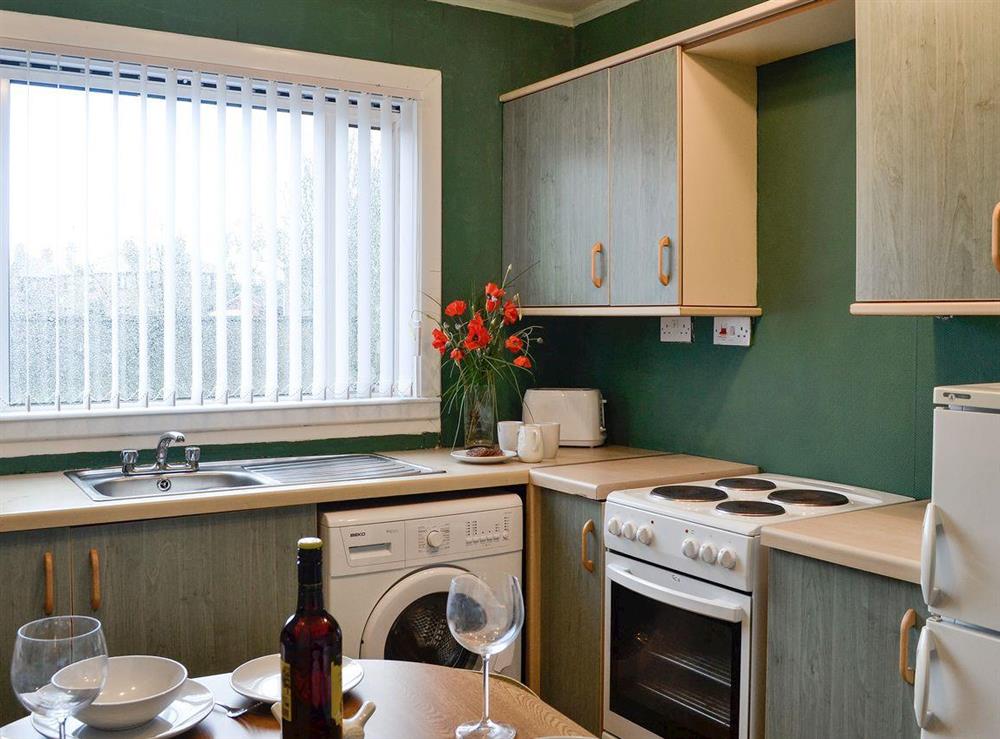 Kitchen with breakfast table at Golf View in Monifieth, Dundee, Angus