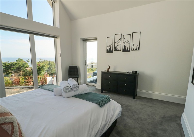 One of the bedrooms at Golygfa Gele, Llanddulas