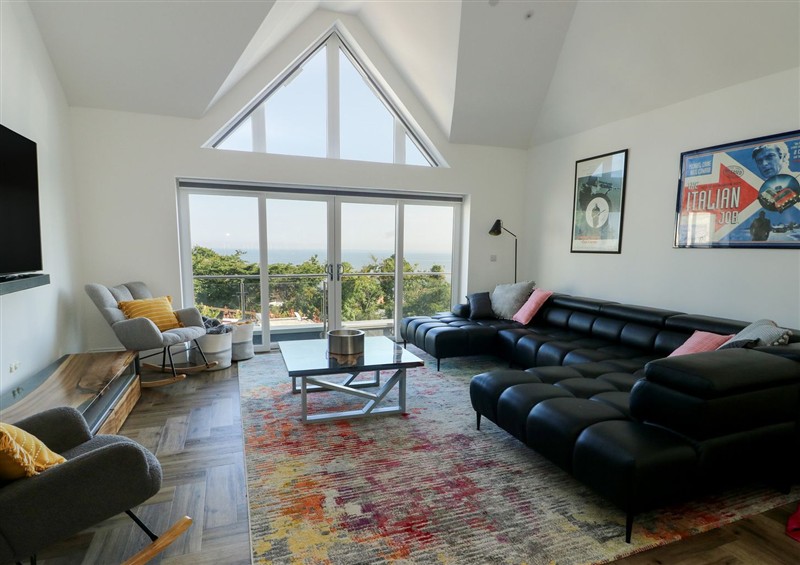 This is the living room at Golygfa Gele, Llanddulas