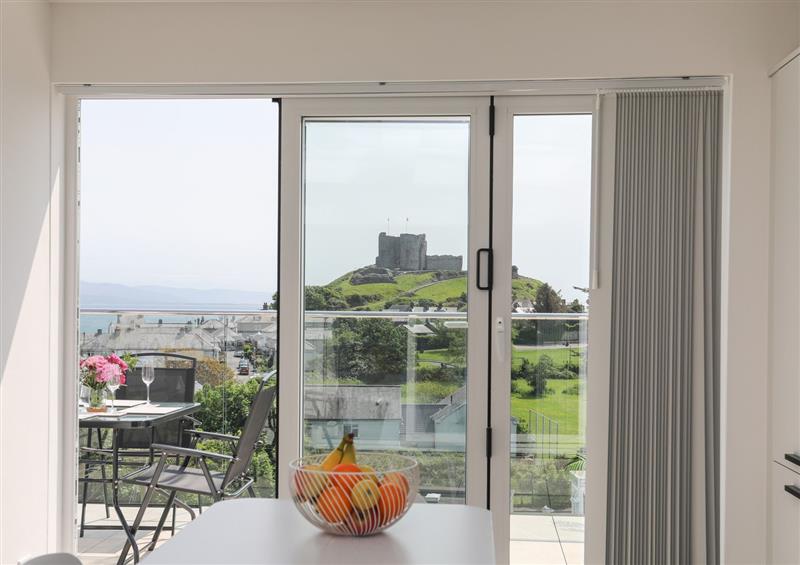 Relax in the living area at Golygfar Gastell / Castle View, Criccieth
