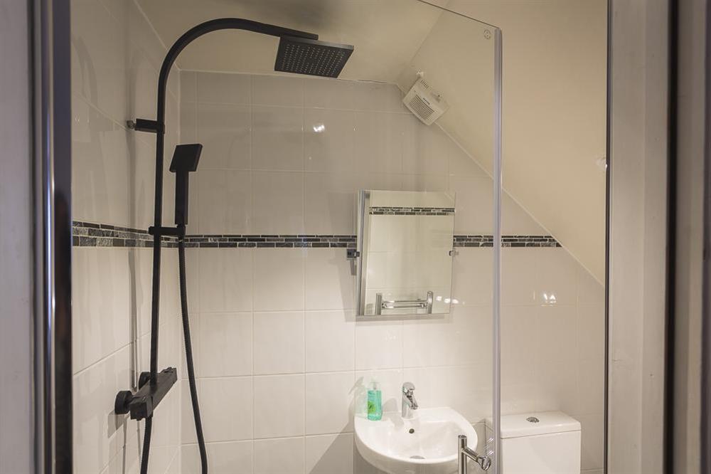 En suite shower room at Gooder House in , Dartmouth