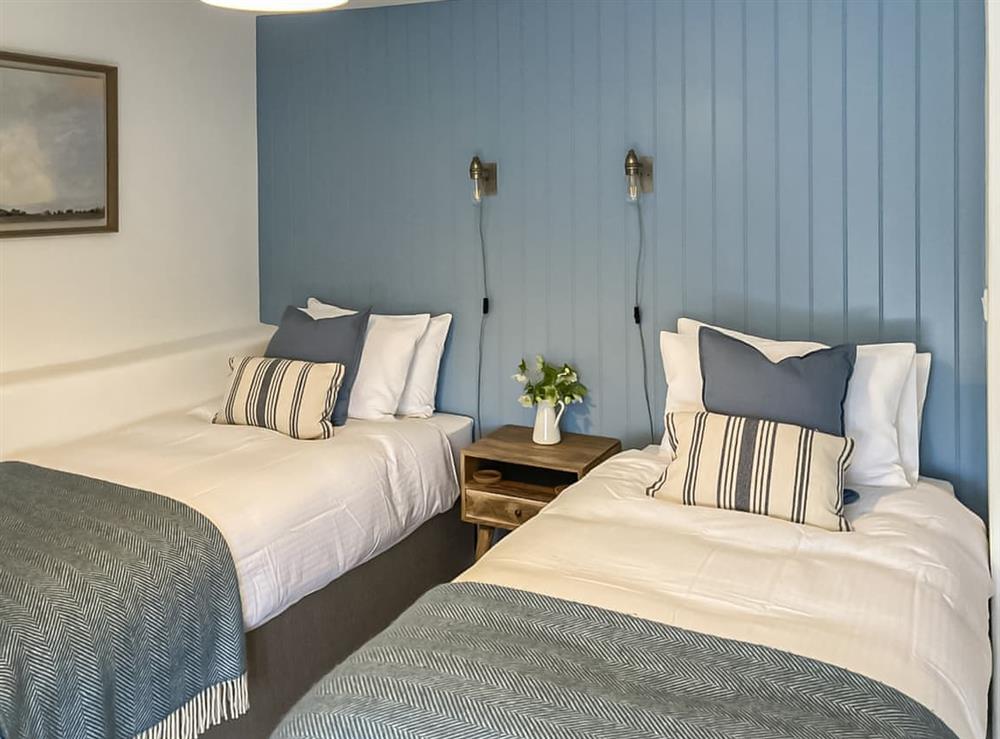Twin bedroom at Goodwin House in Shepton Beauchamp, near Ilminster, Somerset
