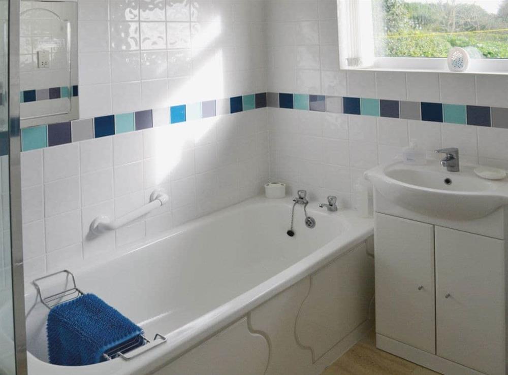 Bathroom at Goonlaze in Lanjeth, near St Austell, Cornwall