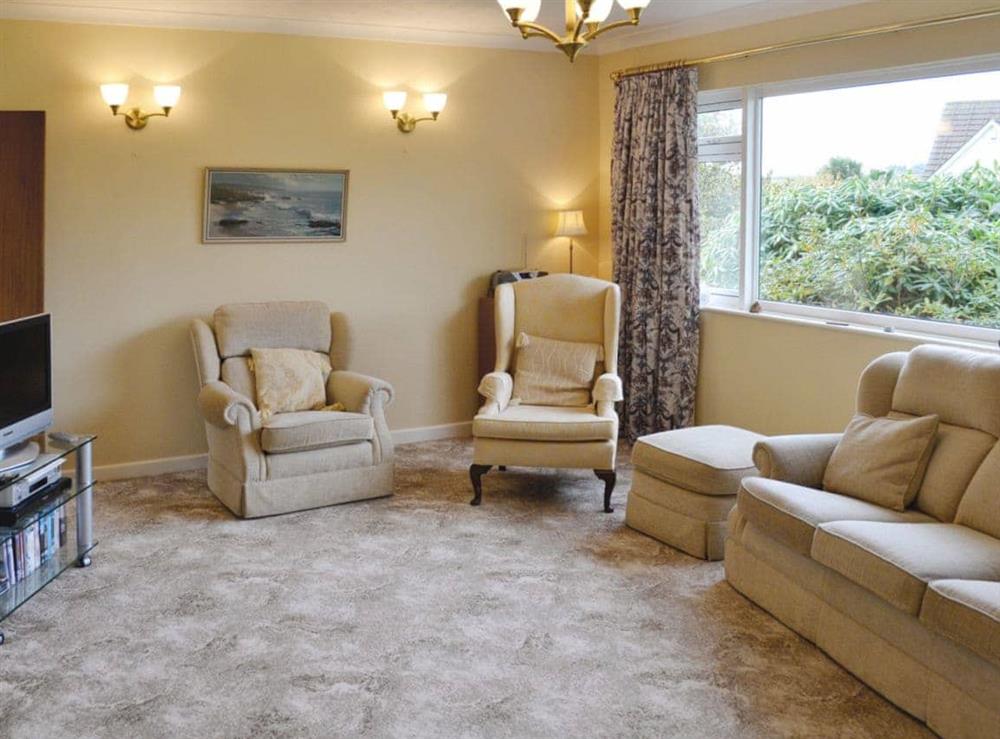 Living room at Goonlaze in Lanjeth, near St Austell, Cornwall
