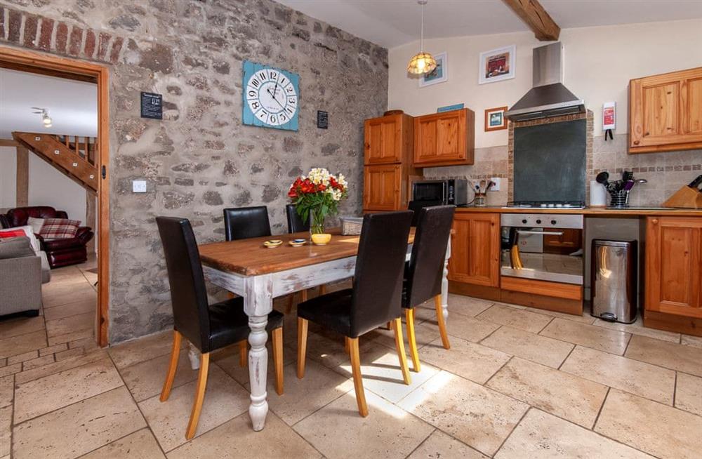 This is the kitchen at Goose Barn in Pembroke, Pembrokeshire, Dyfed