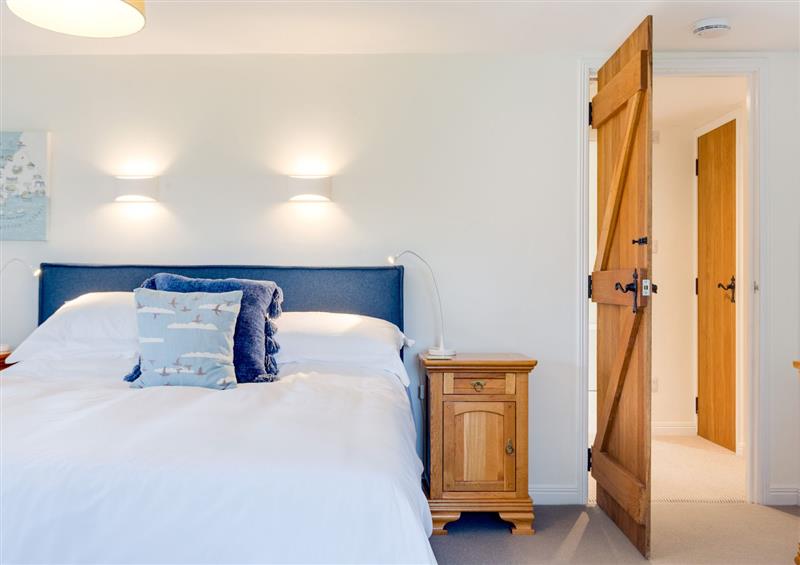 One of the 2 bedrooms at Goose Cottage, Delabole