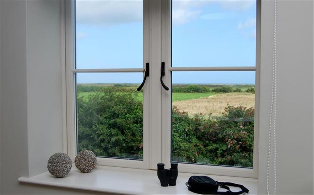 First floor: views from Master bedroom at Goose Cottage, Titchwell near Kings Lynn