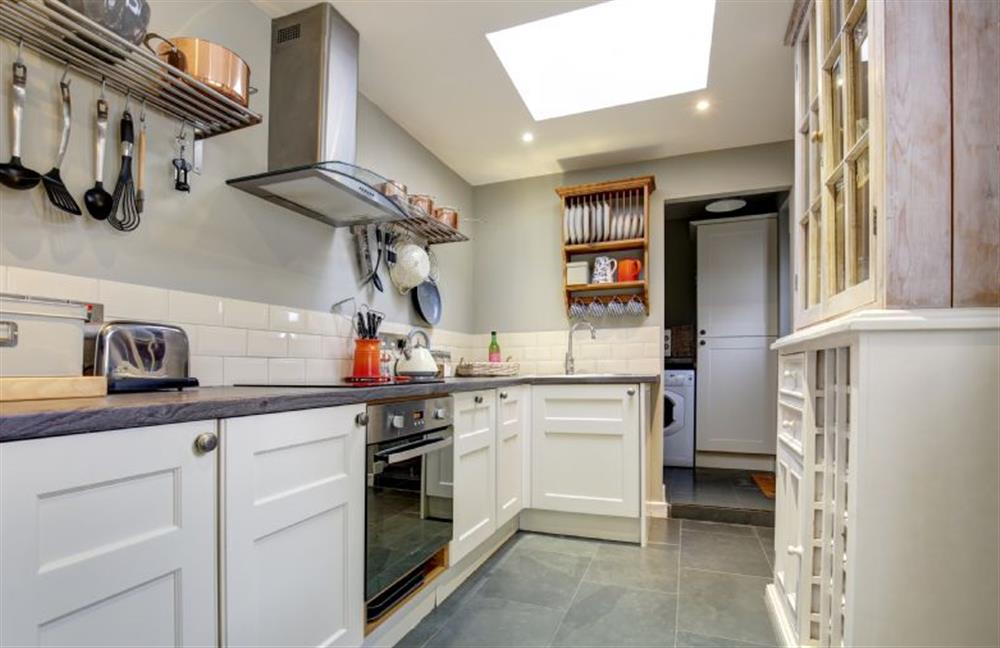 Ground floor: well equipped kitchen at Goose Cottage, Titchwell near Kings Lynn