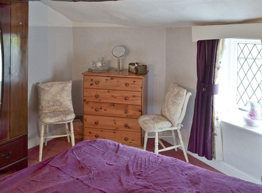 Ample storage in double bedroom at Goose Green Cottage in Baslow, near Bakewell, Derbyshire
