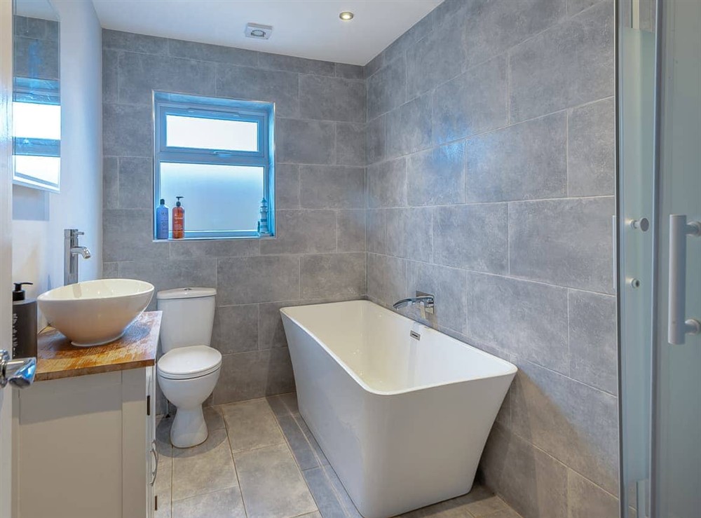 Bathroom at Goose Green Cottage in Snettisham, Norfolk