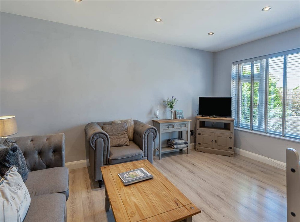 Living area at Goose Green Cottage in Snettisham, Norfolk