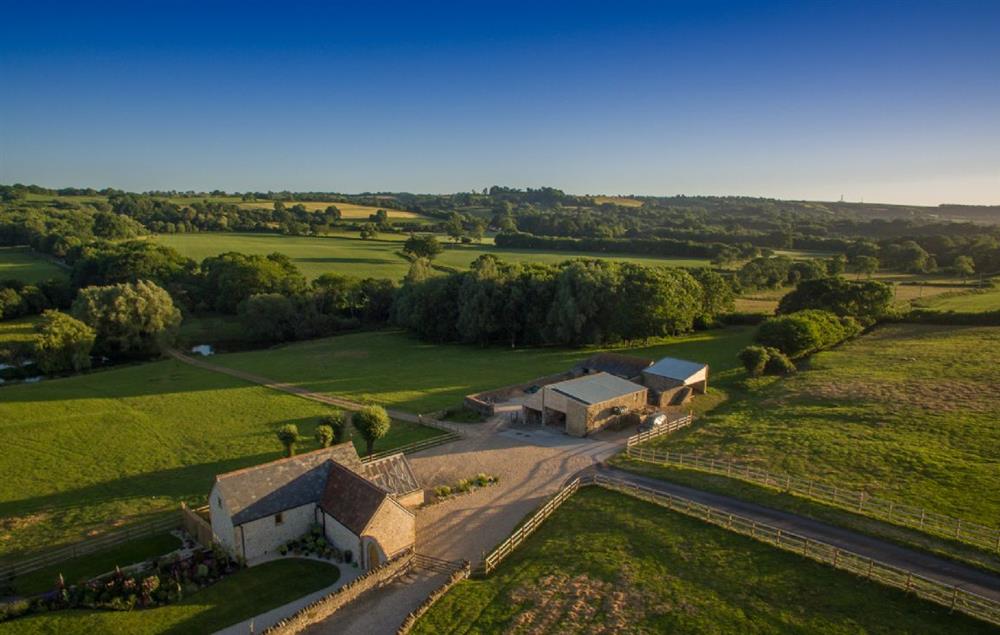 Set in 70-acre private family estate in an area of outstanding natural beauty at Goose Run Cottage, Corscombe