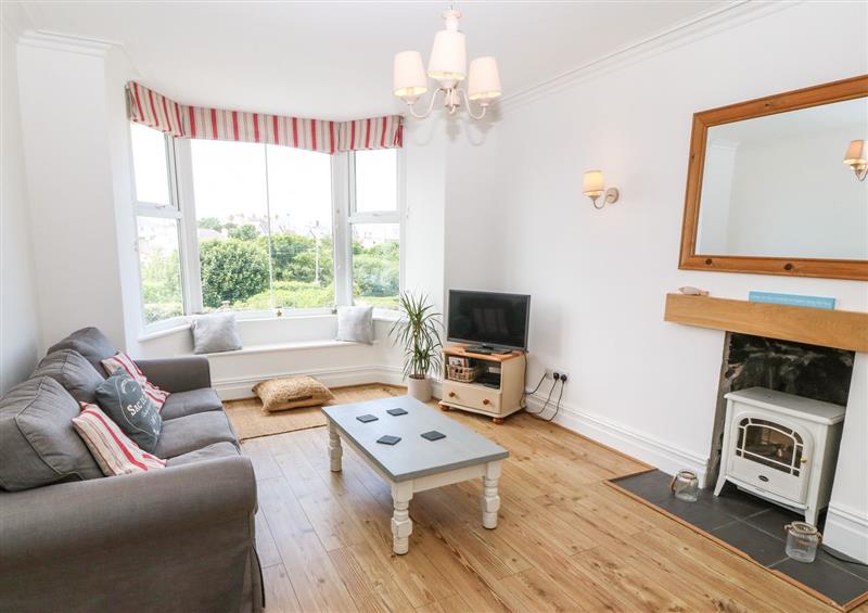 Relax in the living area at Gorphwysfa, Cemaes Bay