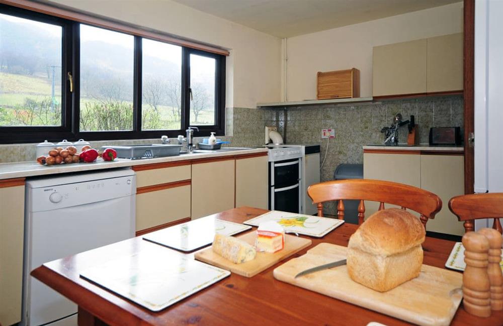 The kitchen at Gors y Gader in Dolgellau, Gwynedd