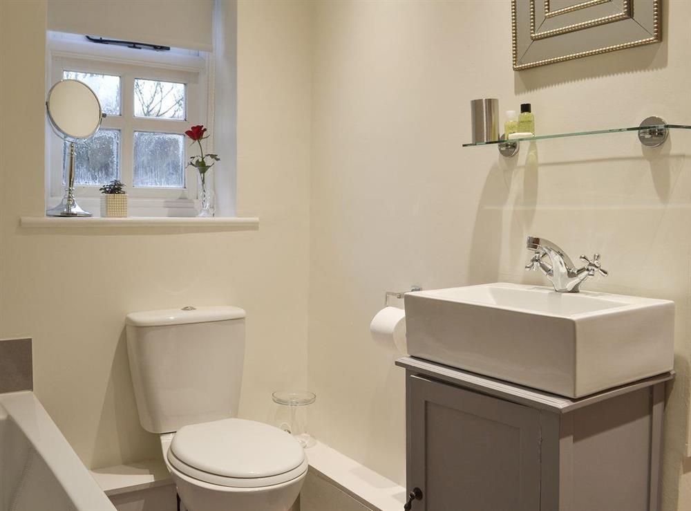 Bathroom at Gorse Cottage in Ewhurst Green, near Robertsbridge, Sussex, East Sussex