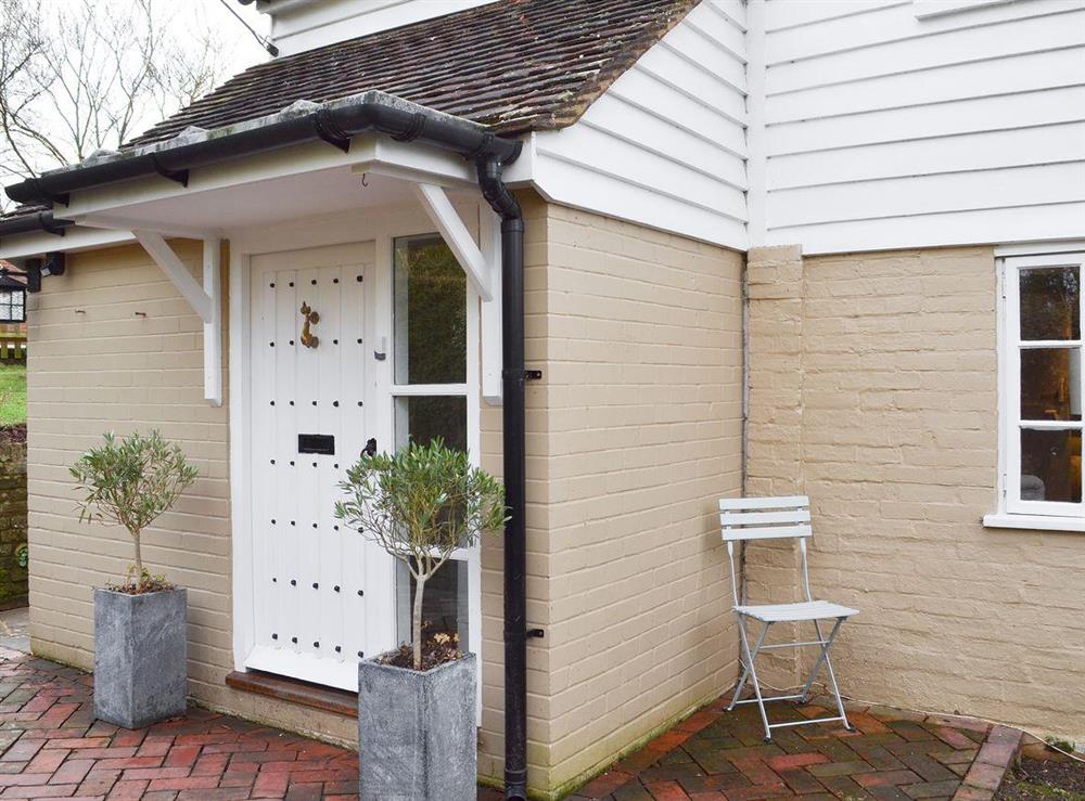Entrance at Gorse Cottage in Ewhurst Green, near Robertsbridge, Sussex, East Sussex