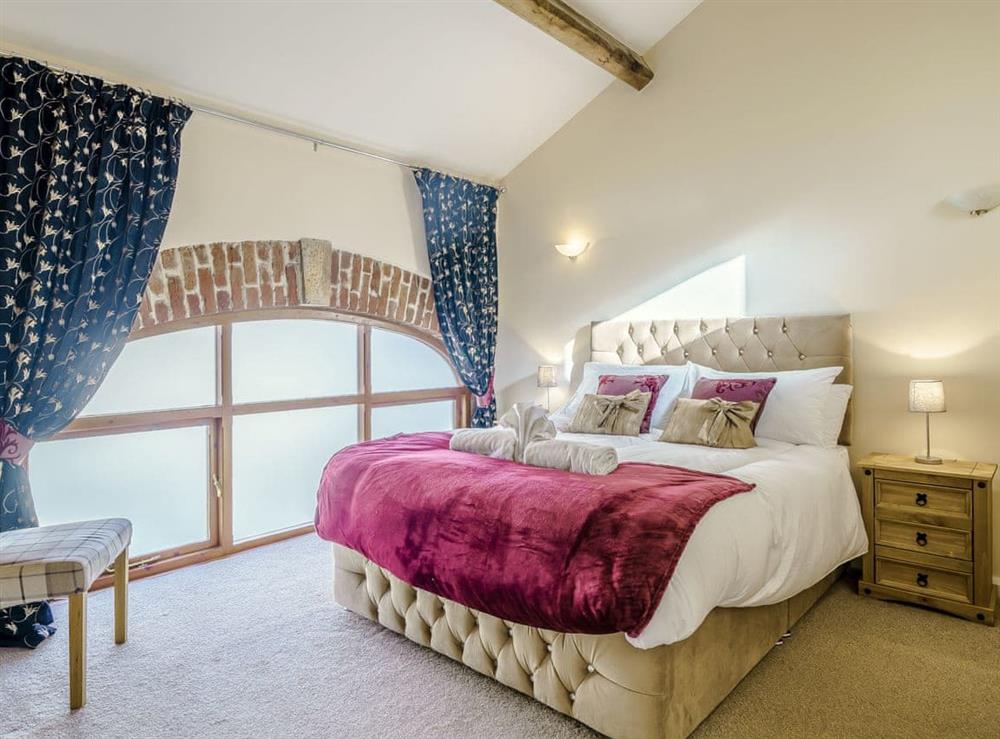 Double bedroom at Gorst Farm Barn in Great Eccleston, near Preston, Lancashire