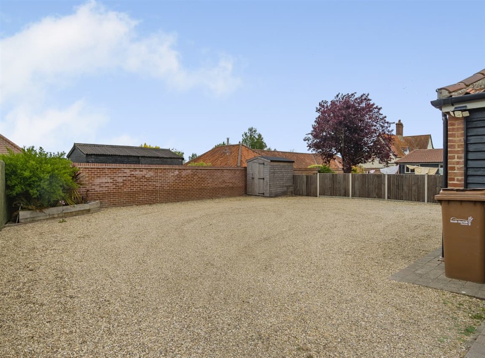 Parking at Gosling Barn in Bergh Apton, near Brundall, Norfolk