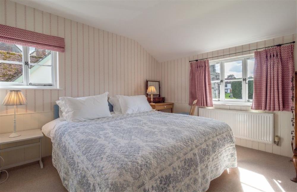Bedroom two with a super-king size bed, can be made up as twin single beds on request at Gothic House Cottage, Clare